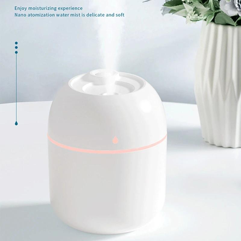 Portable 220ml H2o Mini Cup Spray Mist Humidifier Double Wet Aroma Essential Oil Diffuser Car Usb Air Humidifier