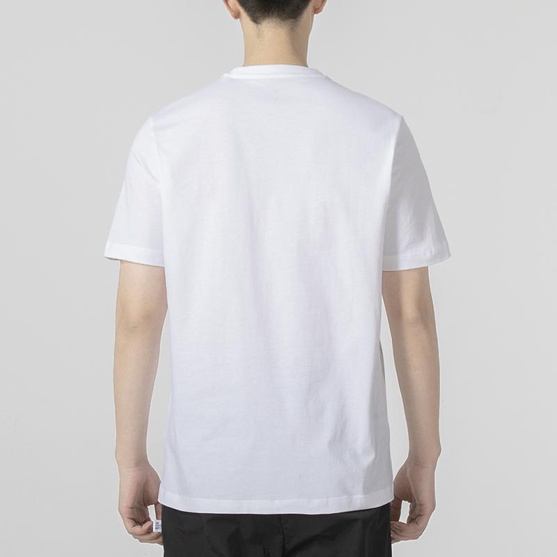 adidas Essentials Embroidered Small Logo T-Shirt White/Black Men Streetwear GK9640