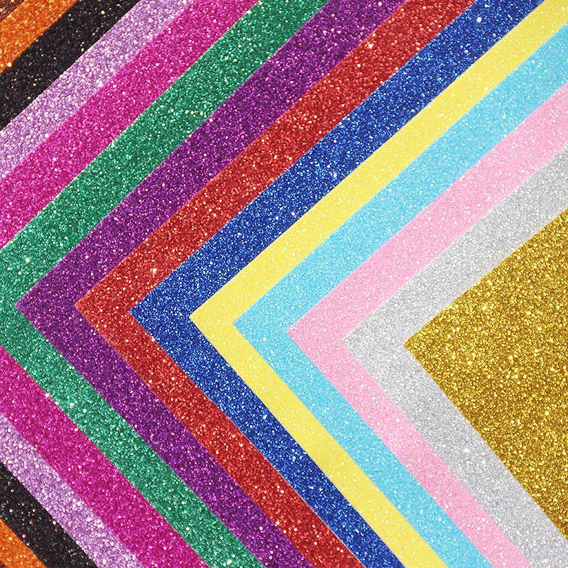Thick Glitter Foam Paper Gold Sequin Craft Material