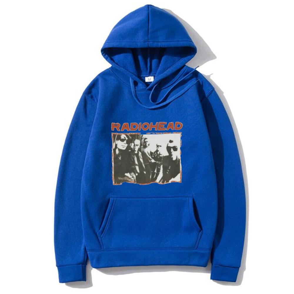 Radiohead Hoodies Punk Indie Rock Band Print Streetwear Unisex Frauen Übergroße Sweatshirts Hoodie Hip Hop Pullover Unisex Trainingsanzug