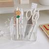 Transparent Pen Holder Acrylic Storage Box Cosmetic Organizer Makeup Organizer  Jewelry Storage