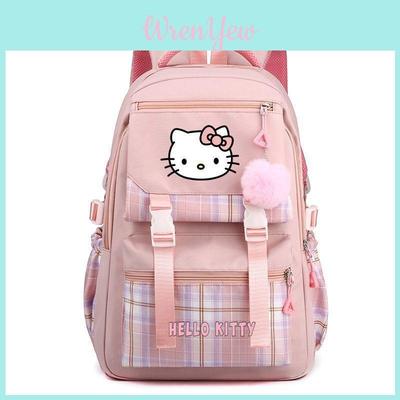 Hello Kitty School Backpack For Girls And Boys With Urban Minimalist Style And Airflow Design For Travel