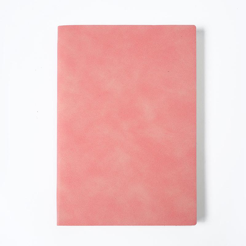 Suede-Feel Soft-Cover A5 Notebook Planner with Custom Logo
