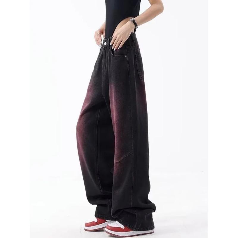 Autumn Jeans Women's Fashion Literary Trend Loose Washed Youth Fashion High Street Harajuku Women's Jeans