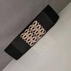 Stylish And Comfortable Black Elastic Waist Belt For Women Ideal For Dressy Casual Wear