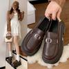 Internet-Berühmtheit Explosion dicke Sohle höhenverstellend kleine Lederschuhe Damen Britischer Stil Einzelschuhe Loafer Damen Frühling und Sommer 2025