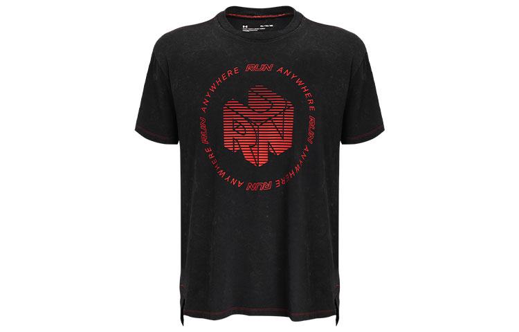 Under Armour Drop Shoulder Sleeve T Shirt Men s Black 1369517-001 M