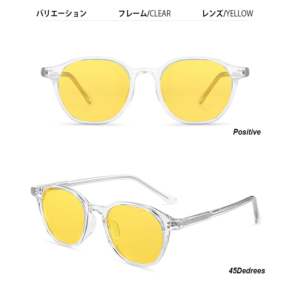 Karsaer Polarized Cute Round Shape with Colored UV Stylish and Simple Perfect for Men and Easy To Coordinate with Perfect for Outdoor B6011 Women's