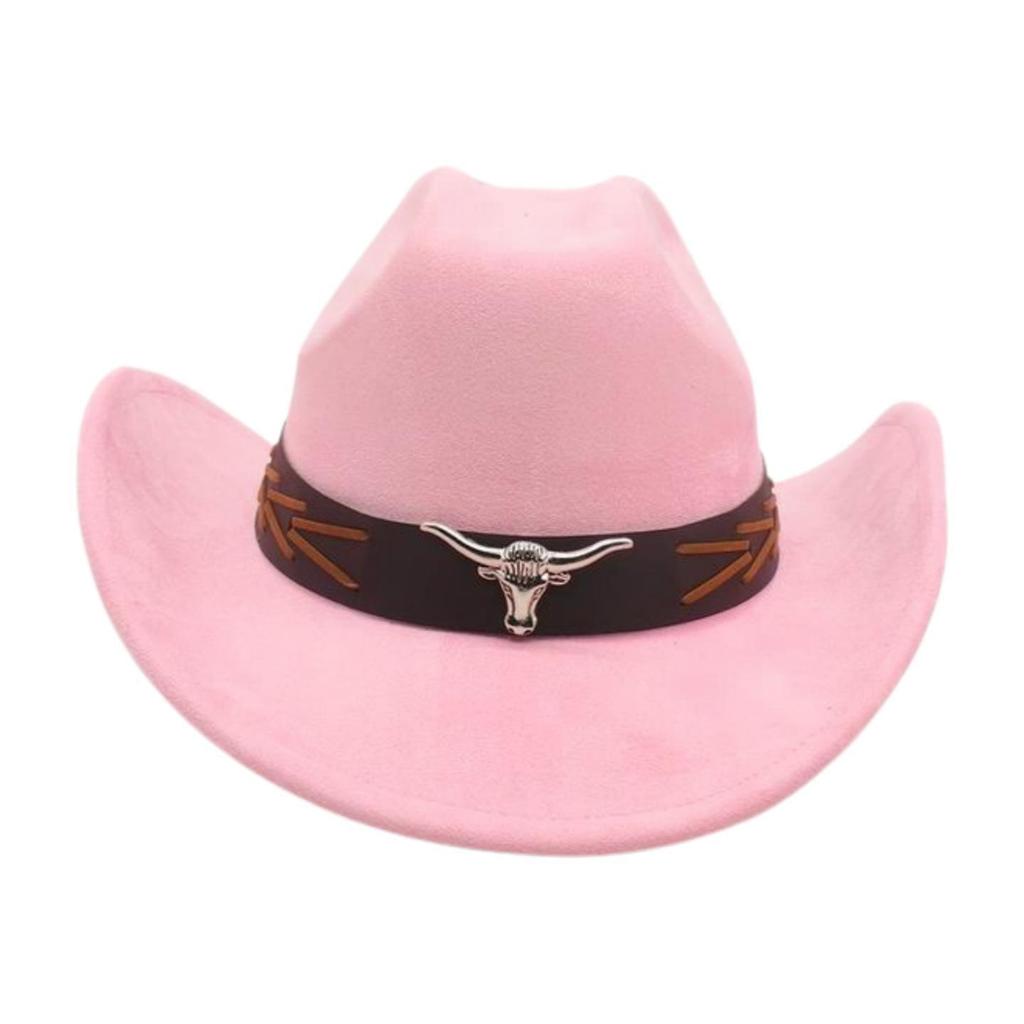 Western Cowboy Hat National Knight Jazz Hat Tibetan Warped Edge One-Word Top Hat Travel Cowboy Hat