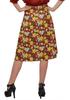 Moomaya Printed Skirt For Women Poly Spandex Casual Wear Summer Girls Skirt