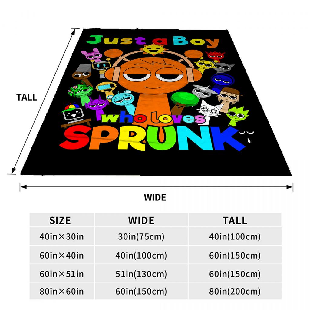 Дитячі фланелеві ковдри Sprunki для хлопчиків, літні, легкі, ковдри-пледи Incredibox для ліжка, машини, подарунки на день народження