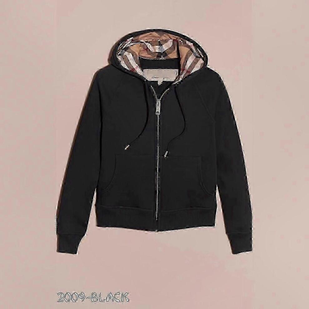 (Srebrnoszary,S)Najwyższej jakości unisex bluza z kapturem w brytyjskim stylu, zapinana na zamek błyskawiczny, z designem swetra, dla mężczyzn i kobiet