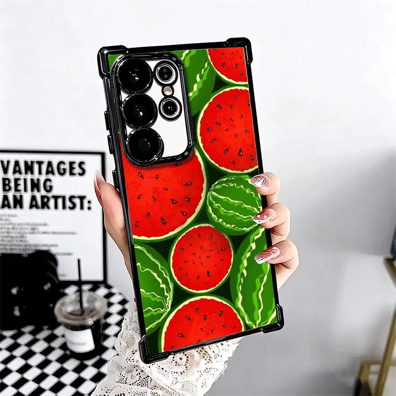 Wassermelone Sommerfrucht Weiche Handyhülle Für Samsung Galaxy S26 Ultra S25 Edge S24 FE S23 Plus S22 S21 + S20 Galvanisiert Anti-Fall Fu