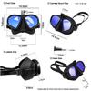 Professional Wet Low Volume Freediving Mask, Tempered Glass Dive Mask, J-Type Diving Mask, Snorkel Set, Diving, Swimming, Snorkeling, Mask