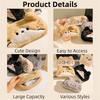 Kawaii Cat Printed Pencil Case Cute Stationery Storage Bag Plush Cat Stationer Bag  Student Use