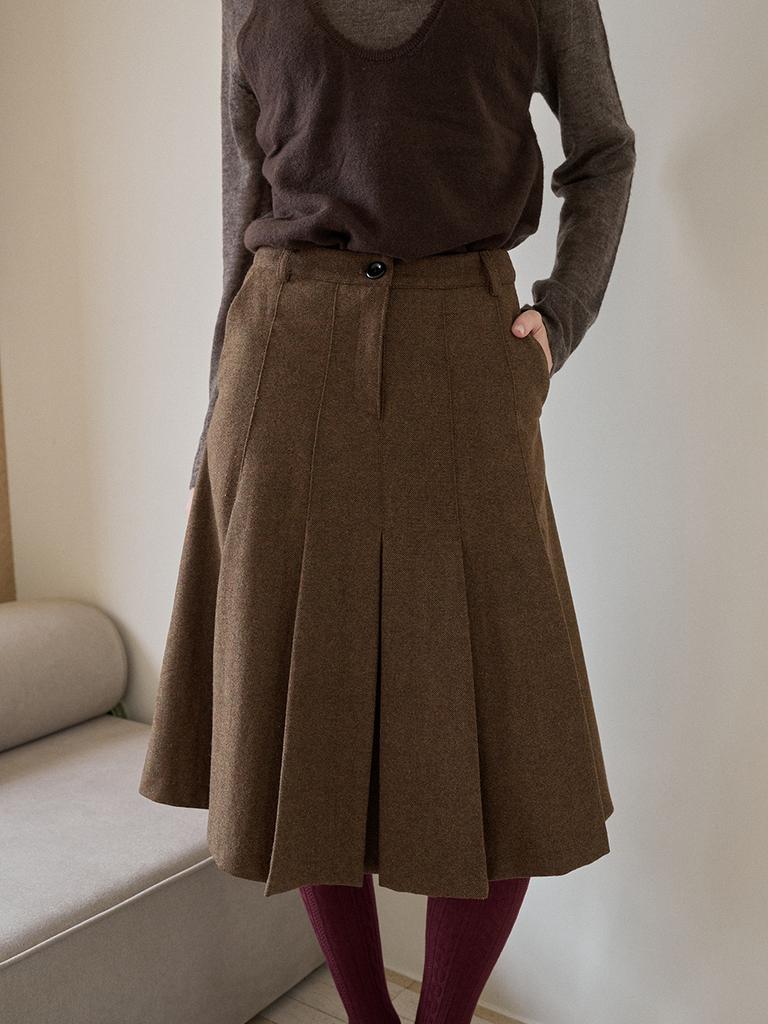 Rayher Wool Pleated Skirt