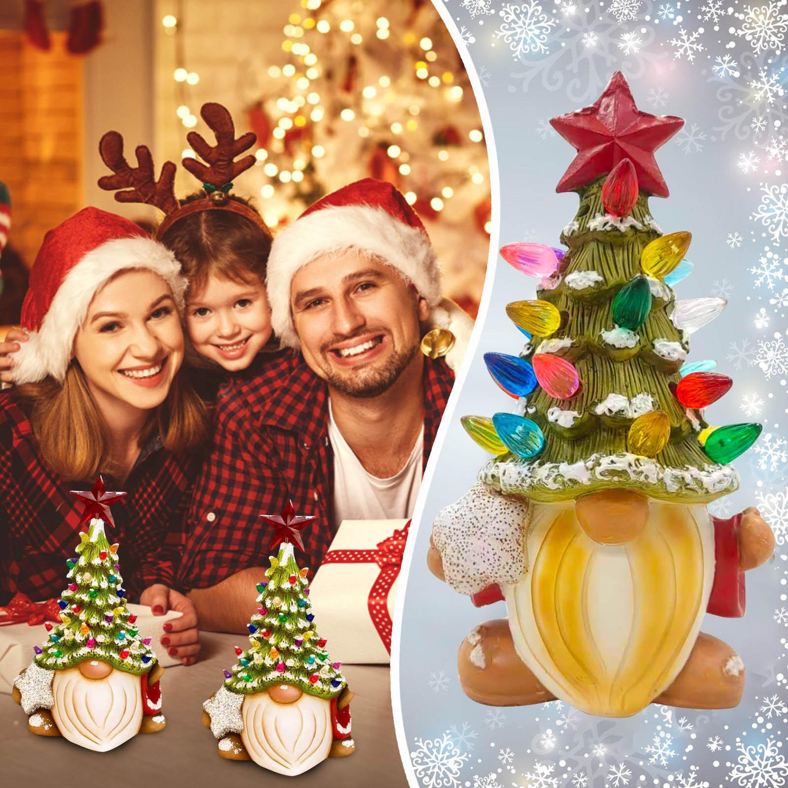 

Luminous goblin resin tree Christmas decoration, bookshelf desktop decoration (including battery)