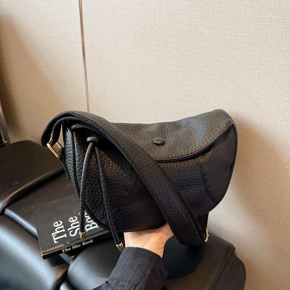 PU Dumpling Shaped Crossbody Bag Versatile Small Size Everyday Bag Travel