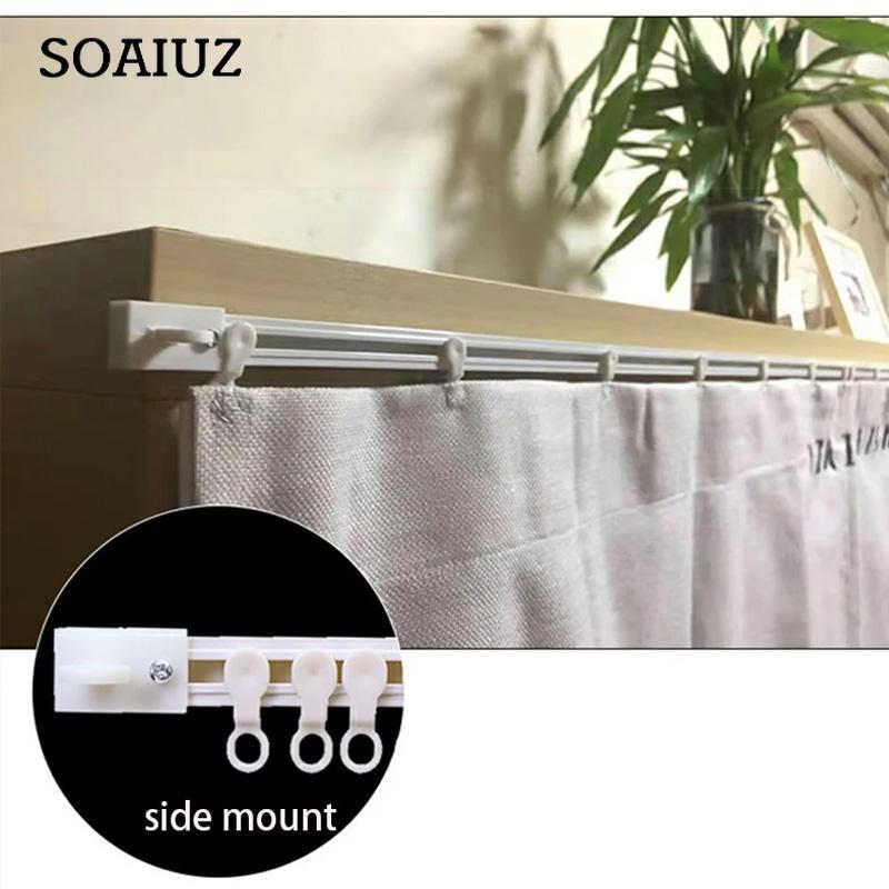 Selbstklebende Stanzen Dual Zweck Vorhangschiene Nano Silent Vorhang Gleitstange Balkon Bay Fenster Tür Vorhang Installation Kleber