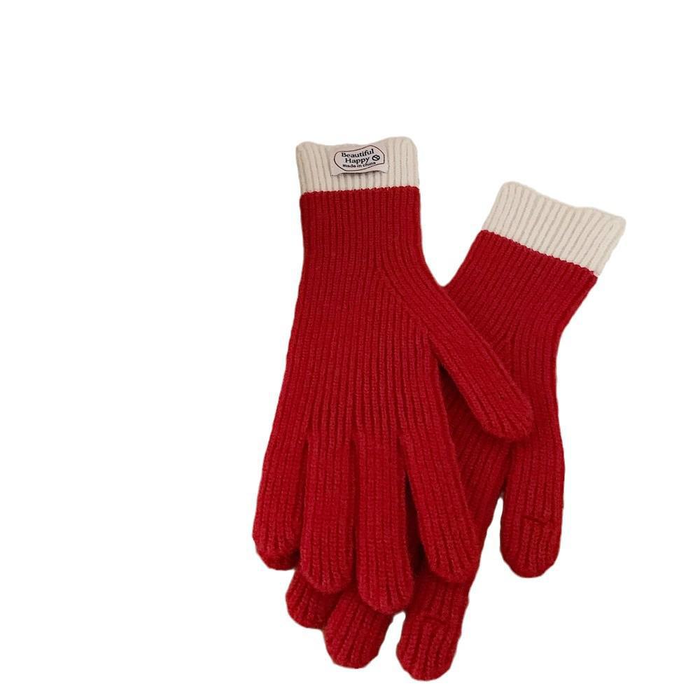 Stylish Knitted Fingerless Gloves: Warm, Touch-Screen Compatible, Perfect for Autumn and Winter Cycling