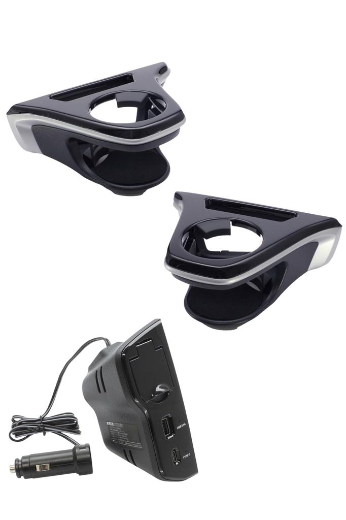 Tsuchiya Yac Car Model Special Corolla Cross Air Conditioner Drink Holder for Driver Seat and Passenger Seat Power Box Set SY-CO5 SY-CO6 SY-CO8