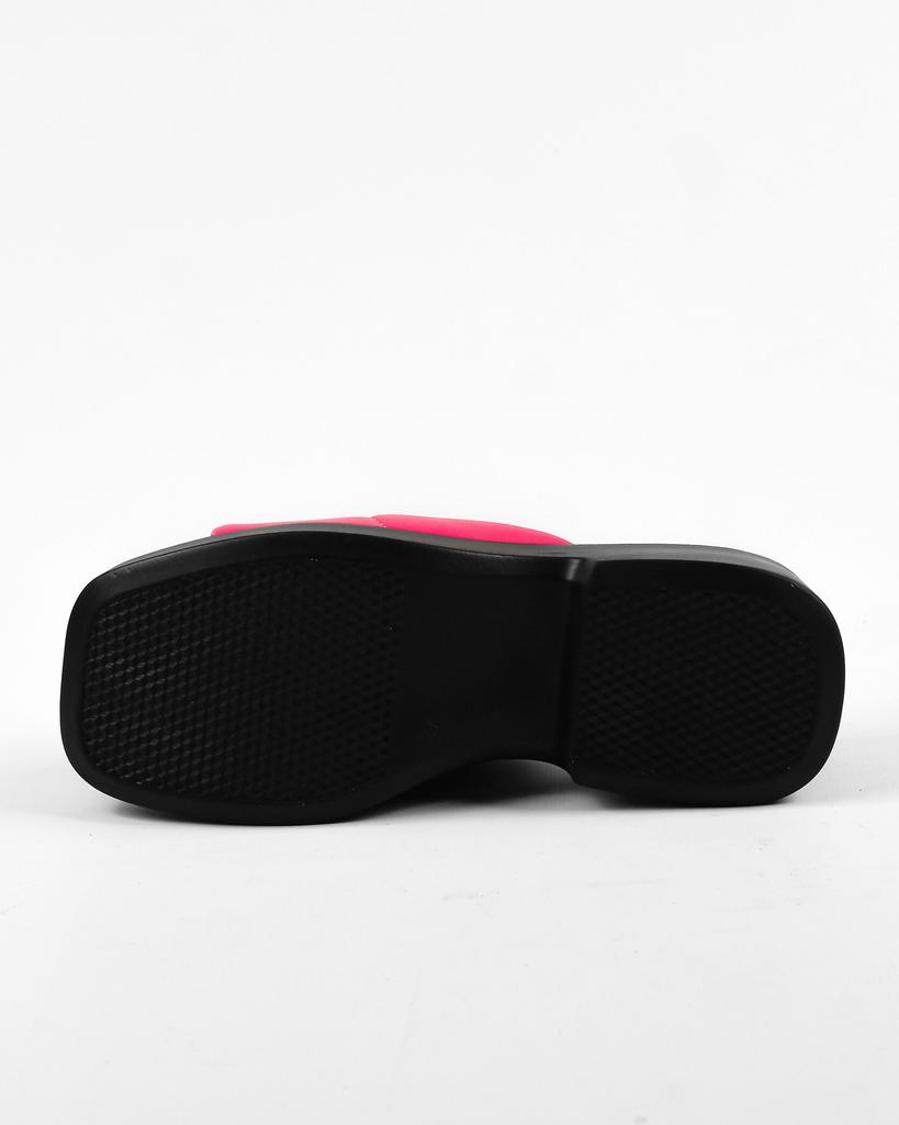 Flip-flops med tykke såler Evromoda 6811320 36 Fuchsia skinn
