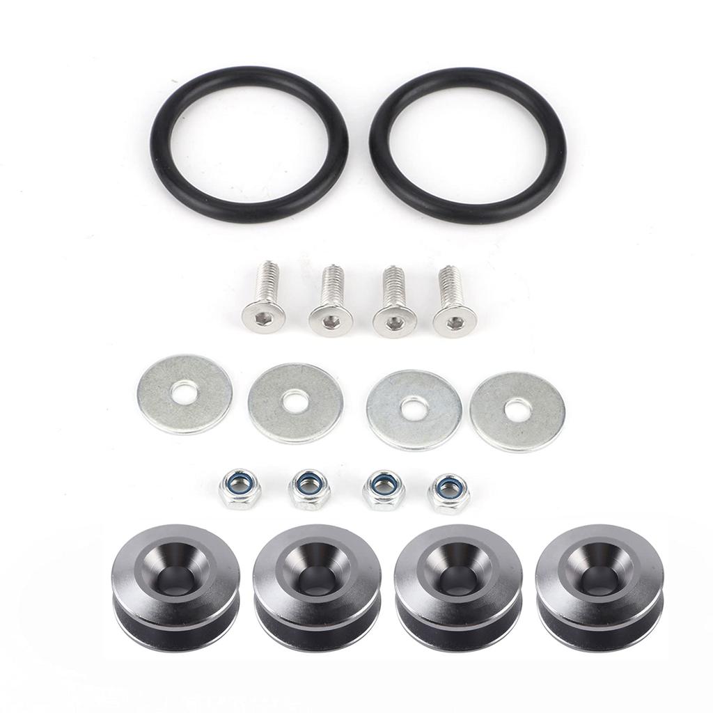 Auto Schnellverschluss Kotflügel 9 Farben 4 Stück Stoßstangenunterlegscheibe Aluminiumlegierung Auto Schnellverschluss Kotflügel