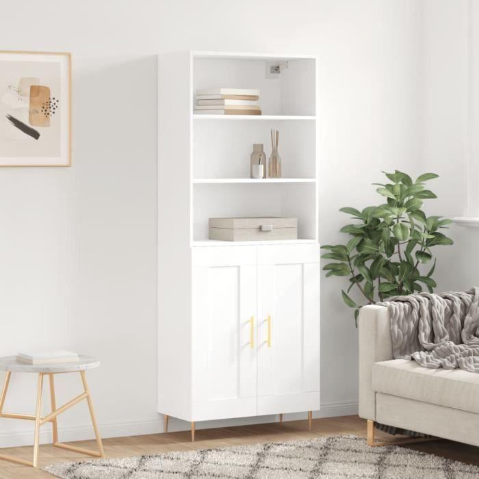 VidaXL Highboard White 69.5x34x180 Cm Engineered Wood 3189941