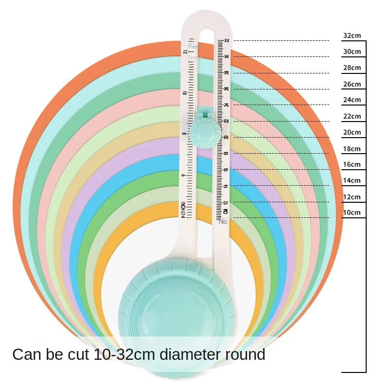 Circular Paper Cutter Scrapbook Cards Circle Shape Cutter DIY Round Cutting Knife 360 Rotary Circle Cutter