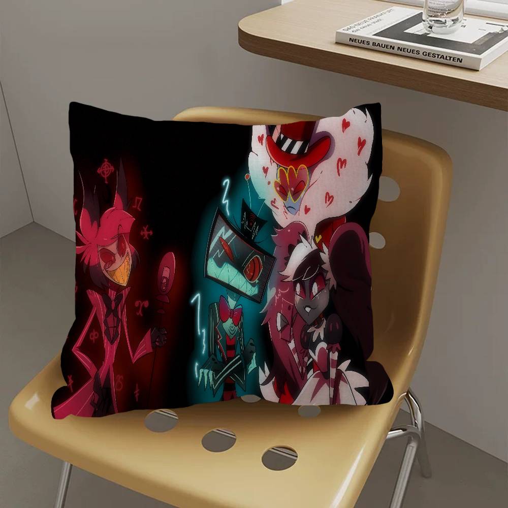 Anime H-Hazbin H-Hotel Pillow Gifts Home Office Furnishings Bedroom Sofa Car Cushion Cover Case 45X45Cm