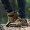 Fashion Autumn Winter Men's Hiking Shoes High Top Leather Thick Warm Insulation Anti Slip Wear-resistant Men's Shoes for Outdoor Hiking
