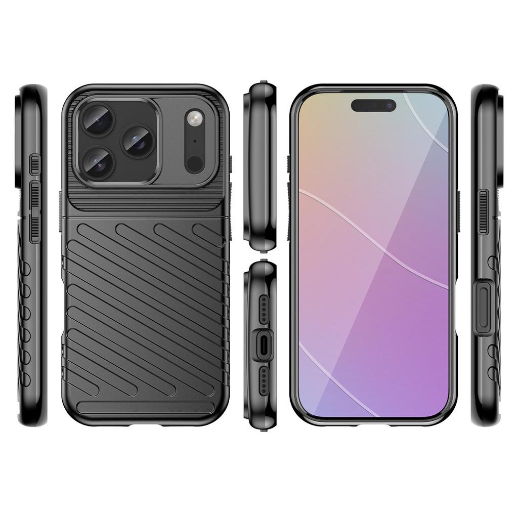Etui pokrowiec plecki na iPhone 17 Pro Max Thunder Case - czarne