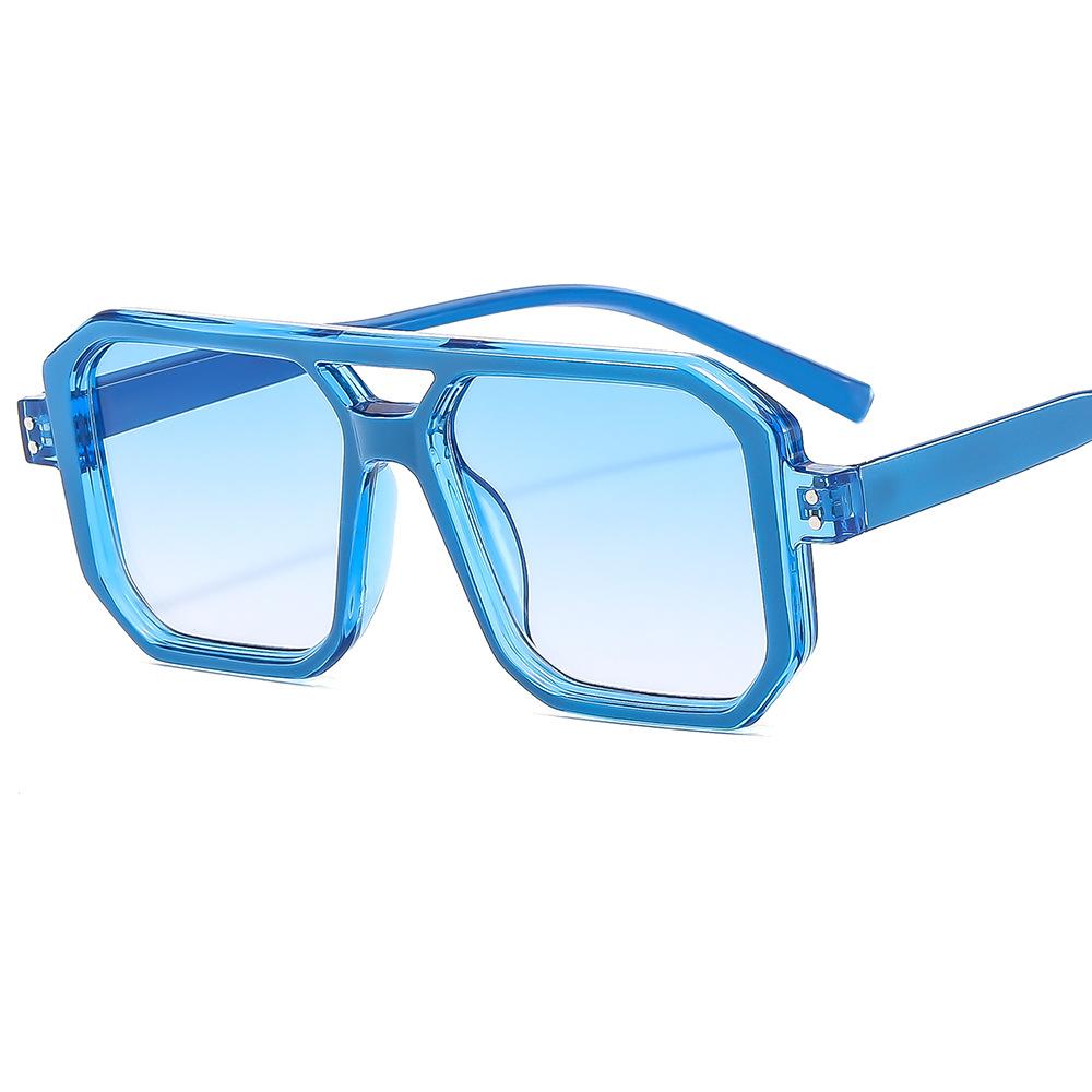 New Trendy Candy Color Punk Women Fashion Sunglasses Vintage Men Retro Black Yellow Gradient Female square Shades