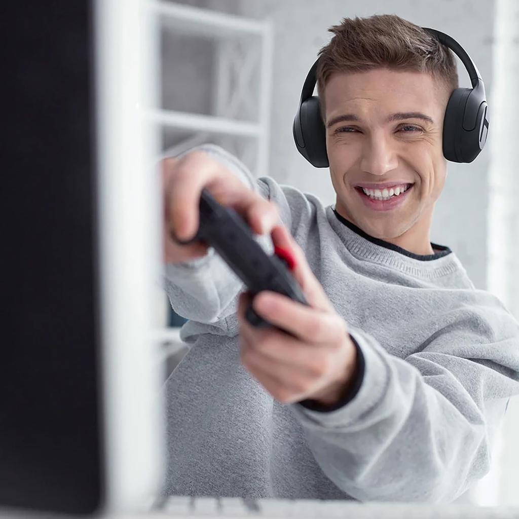 Haylou S35 ANC Wireless developed by the Xiaomi Development Hours of Bluetooth Active Noise Audio App Headphone Ambient Sound Comfortable Black