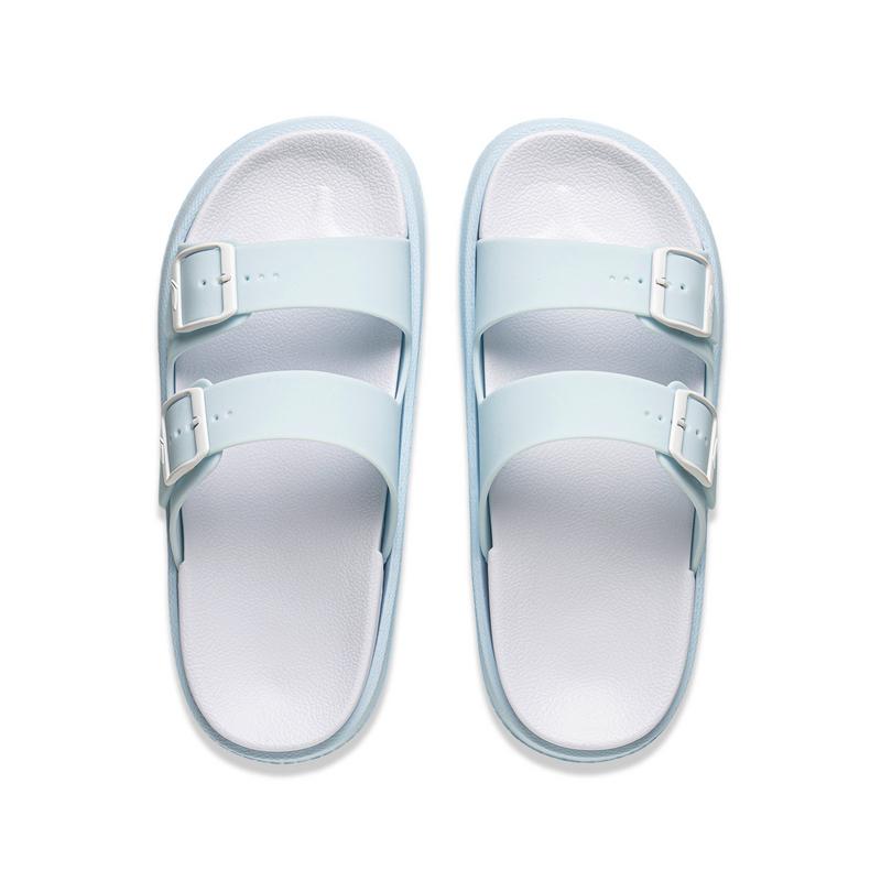 Li-Ning Comfortable Versatile Non-Slip Durable Slide Sandals Women Footwear Light-Blue AGAV014-3