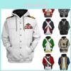 Historical Army Uniforms 3d Pattern Hoodie Cosplay Sweatershirt For Men And Women