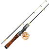 Portable High-Sensitivity Carbon Ice Fishing Rod Set with Solid Tip for Winter Fishing