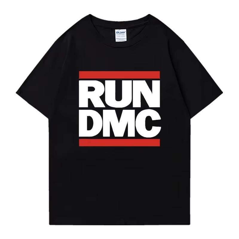 2026 Summer Hot Sale RUN DMC Graphic Print Crew Neck T-shirt Men Women Printed Casual Outdoor Cotton T-shirt Cotton Gothic Round T-shirt