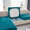 Velvet Solid Color Sofa Cushion Covers for Living Room Elastic Sofa Funiture Protector Couch Cover Strenth Slipcovers