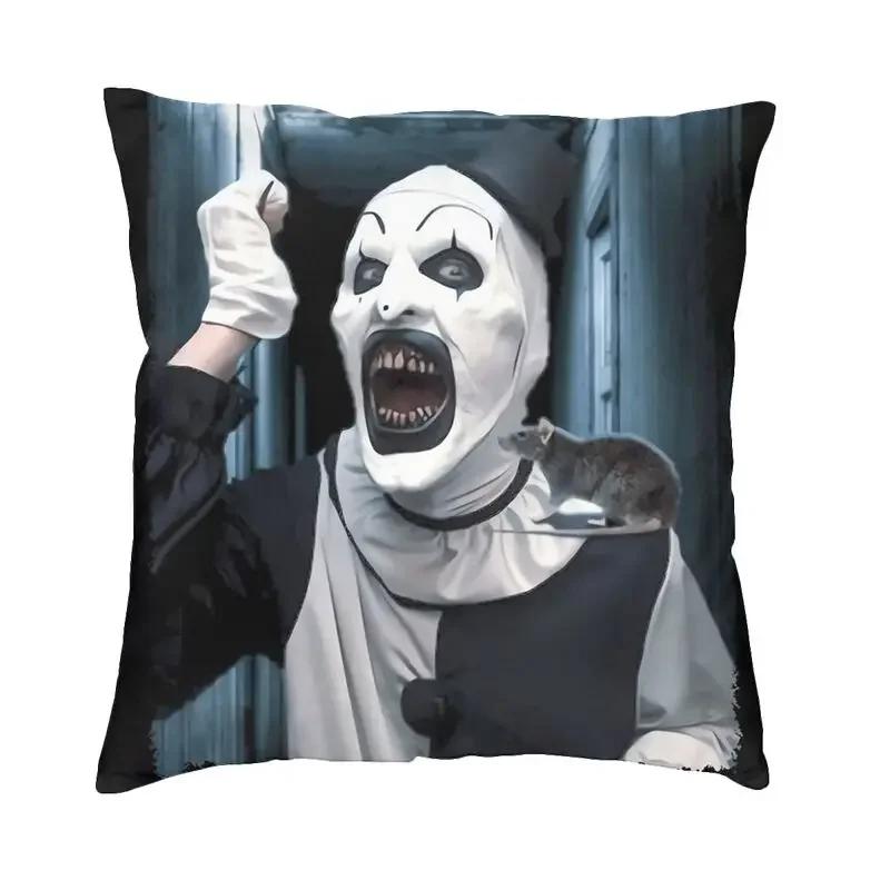 Terrifiers Movie Horror Art Slasher Halloween Cushion Cover Sofa Living Room Square Throw Pillow Case 40x40 Pillowcases