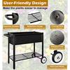 Outdoor Raised Planter Bed Box with Legs for Gardening Elevated DIY Garden Cart on Wheels for Vegetables Flower Tomato Herb Pla