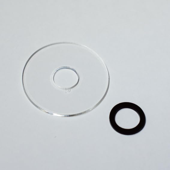 Nishida Kosakusha Replacement Custom Clear Cover for TIMEMORE C5 Series, Transparent Replacement Lid for TIMEMORE Chestnuts (Clear)