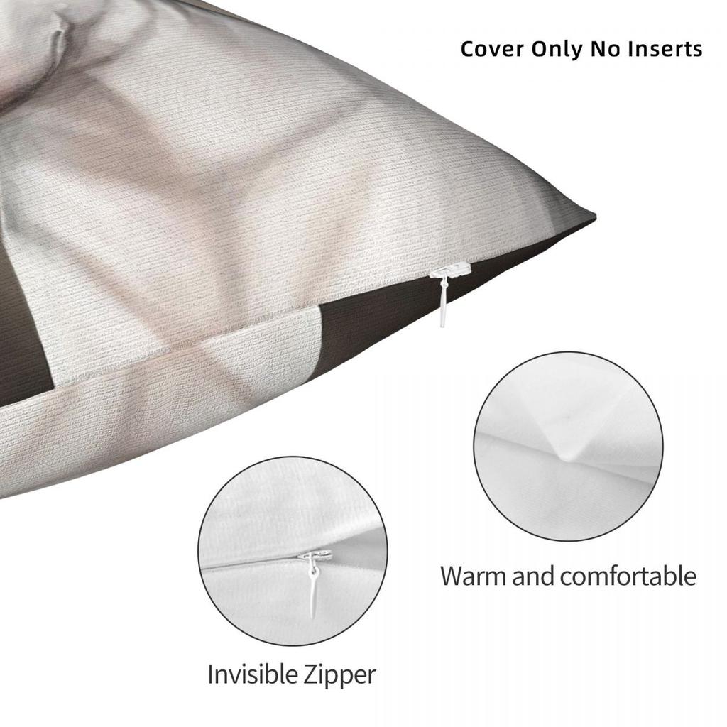 Bull Terrier Square Pillowcase Polyester Linen Velvet Pattern Zip Decor Throw Pillow Case Bed Cushion Cover 18"