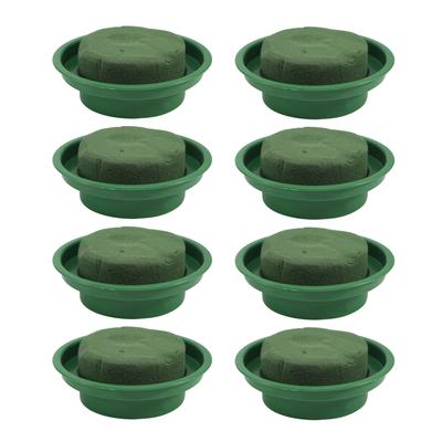 A25F-8PCS Wedding Aisle DIY Craft Flower Arrangement Absorb Water Home Garden Green Floral Foam Keep Fresh Brick Block Round