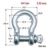 Galvanized Bow Shackle for Marine & Lifting