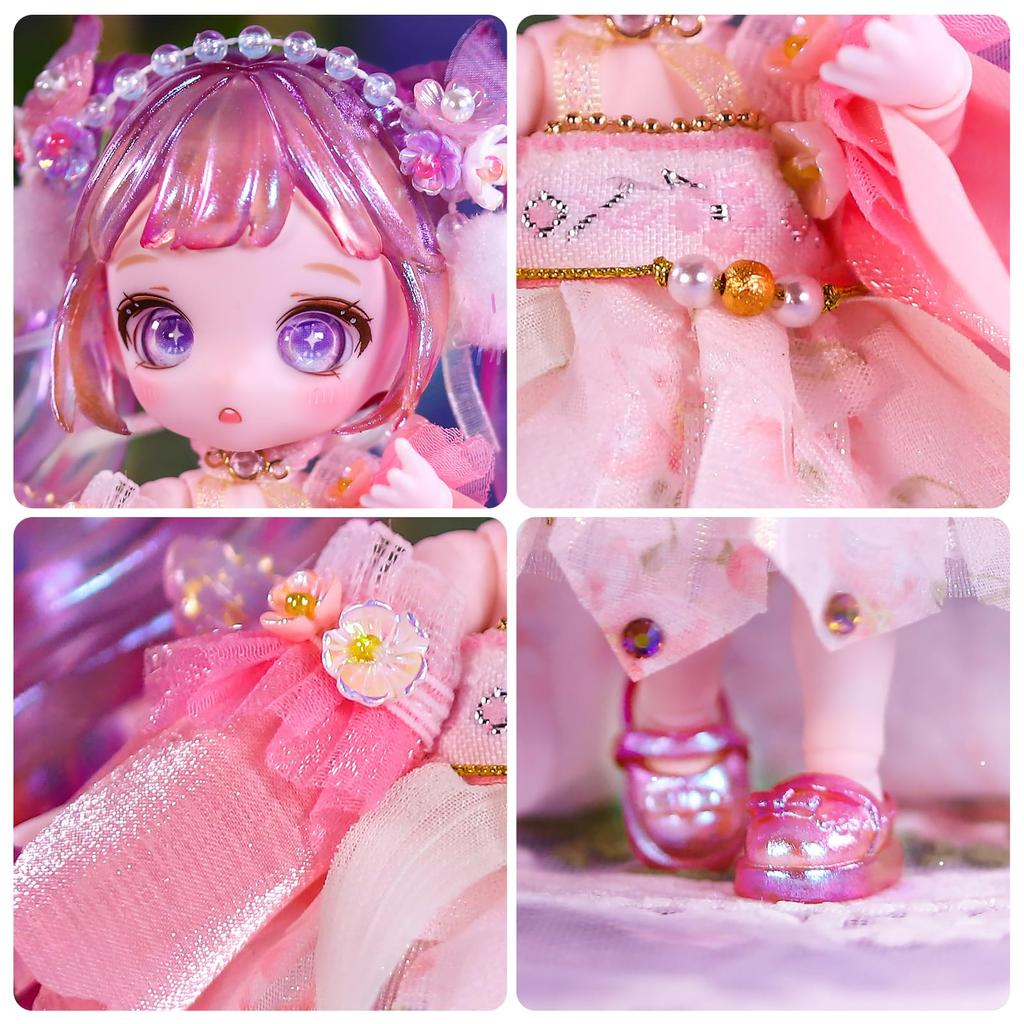 ICY Fortune Days 13cm bjd doll anime style doll perfect for DIY girl doll - set, gift, decoration, exercise, collection, 8+(Virgo)