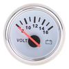 2 Inch 52mm Electrical Voltmeter Gauge Waterproof for Boat Marine Vehicle Truck ATV - Voltage Range 8-16V - Round Panel