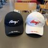 High quality street fashion show face small soft top baseball cap women's three-dimensional letter embroidery cap men