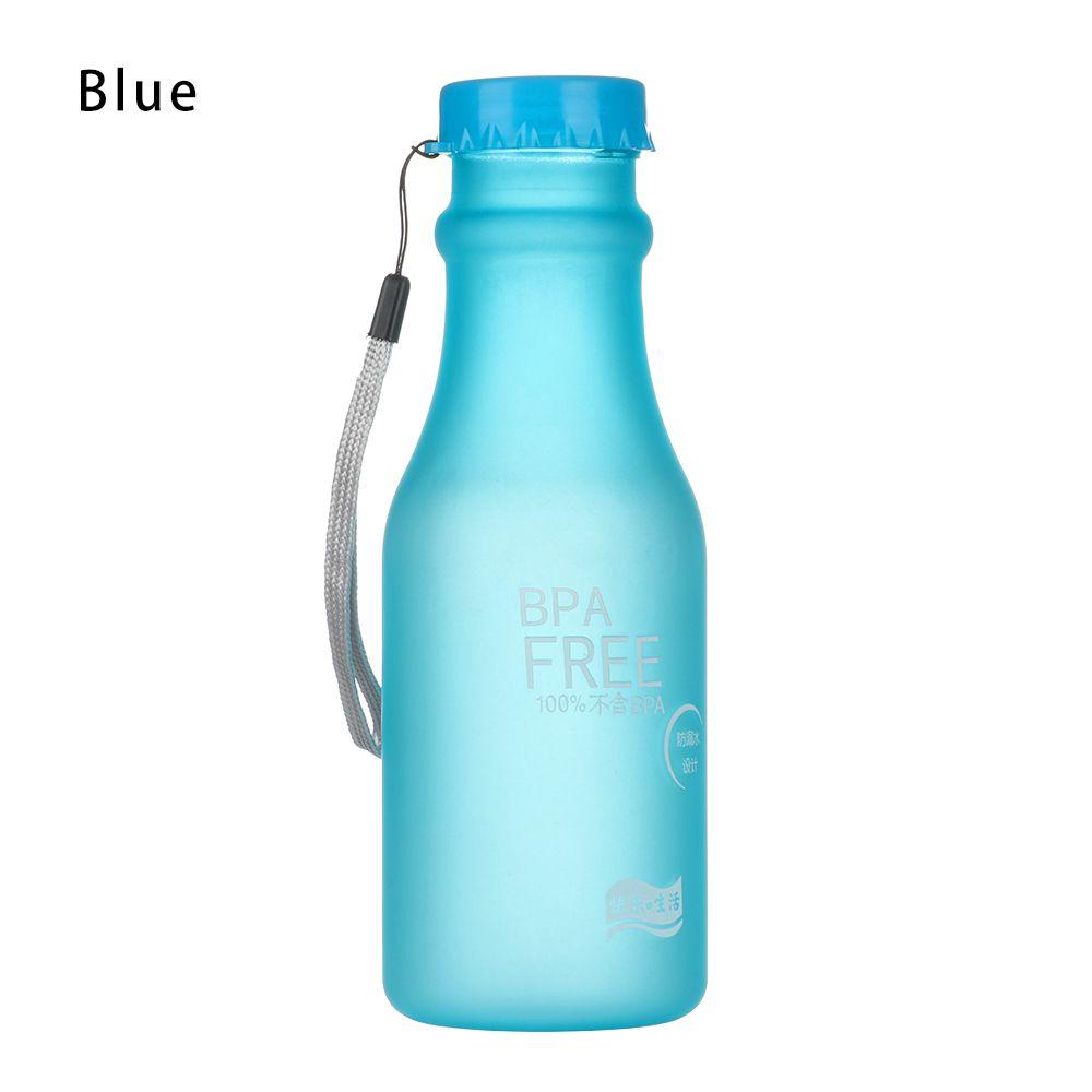 550ml Unbreakable Water Bottle Sports Drinking Bottle Cycling Traveling Running Climbing Plastic Portable Dull Polish Cup