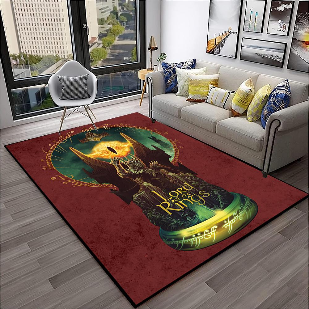 Movie L-Lord of The Rings H-Hobbit Area Rug,Carpet for Home Living Room Bedroom Sofa Doormat Decor,kids Play Non-slip Floor Mat
